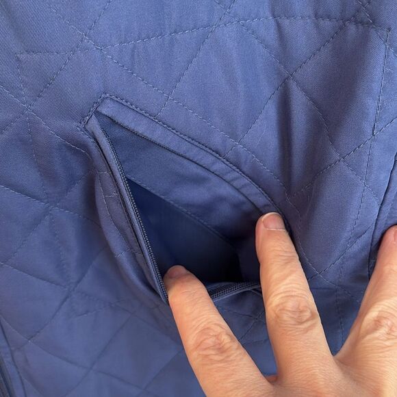 Lilly Pulitzer Women vintage lightweight quilted blue vest size Large EUC - Picture 4 of 8